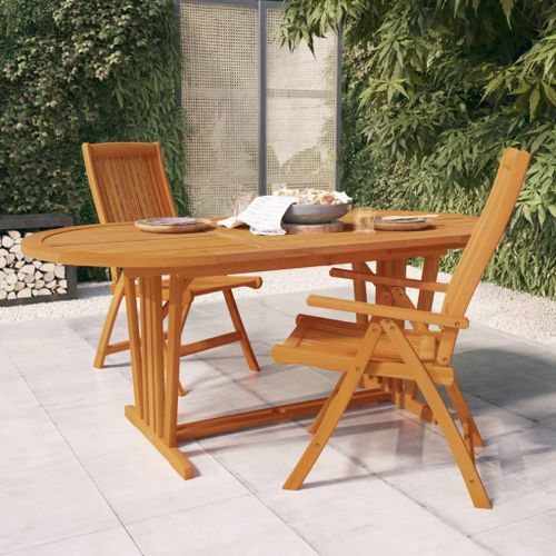 Table de jardin 200x100x75 cm Bois d'eucalyptus solide - Photo n°2; ?>