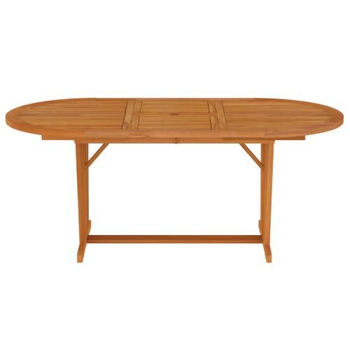 Table de jardin 200x100x75 cm Bois d'eucalyptus solide - Photo n°3; ?>