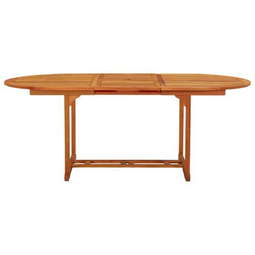 Table de jardin 200x100x75 cm Bois d'eucalyptus solide - Photo n°2; ?>