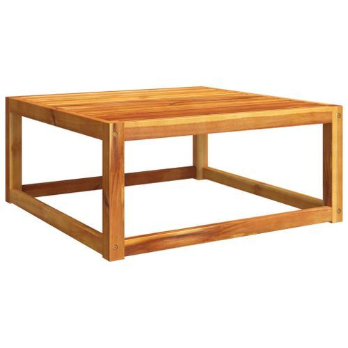 Table de jardin 65x65x29 cm bois massif d'acacia - Photo n°2; ?>