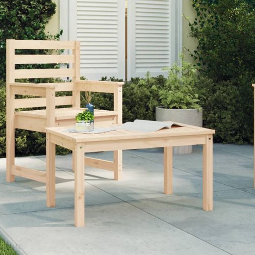 Table de jardin 82,5x50,5x45 cm bois massif de pin - Photo n°2; ?>