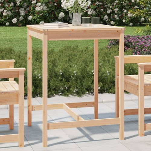 Table de jardin 82,5x82,5x110 cm bois massif de pin - Photo n°2; ?>