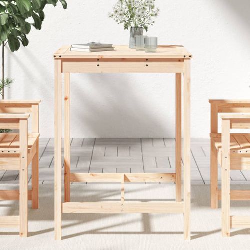 Table de jardin 82,5x82,5x110 cm bois massif de pin - Photo n°3; ?>