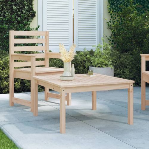 Table de jardin 82,5x82,5x45 cm bois massif de pin - Photo n°2; ?>