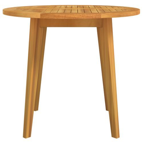 Table de jardin Ø85x75 cm Bois d'acacia solide - Photo n°3; ?>