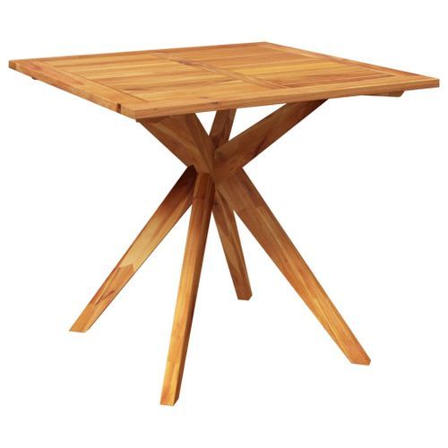 Table de jardin 85x85x75 cm Bois d'acacia solide - Photo n°2; ?>