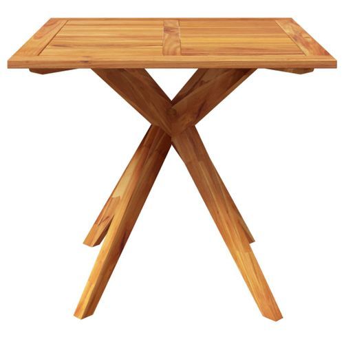 Table de jardin 85x85x75 cm Bois d'acacia solide - Photo n°3; ?>