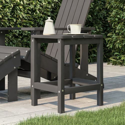 Table de jardin Adirondack Anthracite 38x38x46 cm PEHD - Photo n°2; ?>