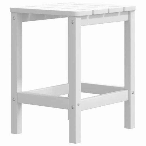 Table de jardin Adirondack Blanc 38x38x46 cm PEHD - Photo n°2; ?>