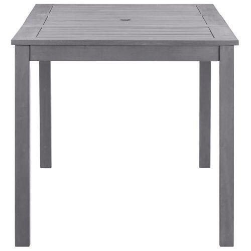 Table de jardin Délavage gris 140x80x74 cm Bois d'acacia massif - Photo n°3; ?>