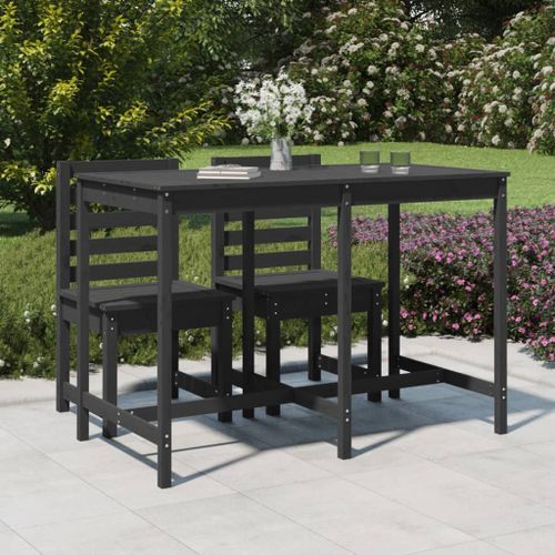 Table de jardin gris 159,5x82,5x110 cm bois massif de pin - Photo n°2; ?>