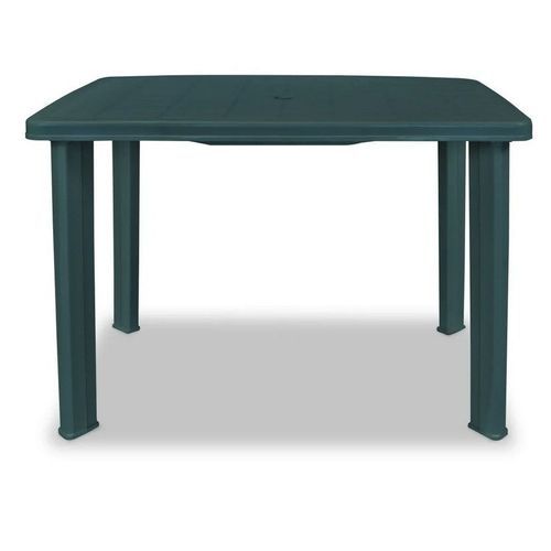 Table de jardin plastique vert Bouka 101 cm - Photo n°2; ?>