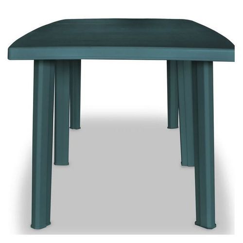 Table de jardin plastique vert Bouka 210 cm - Photo n°2; ?>