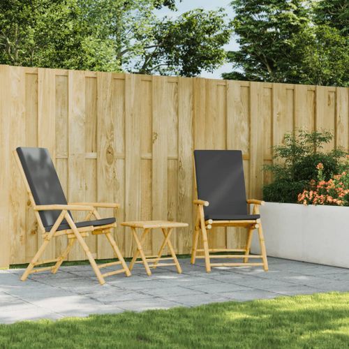 Table de jardin pliable 45x45x45 cm bambou - Photo n°3; ?>