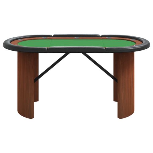 Table de poker 10 joueurs Vert 160x80x75 cm - Photo n°3; ?>