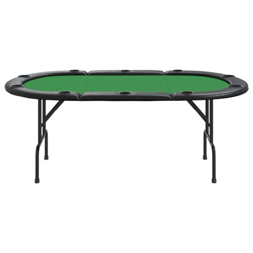 Table de poker pliable 10 joueurs Vert 206x106x75 cm - Photo n°3; ?>