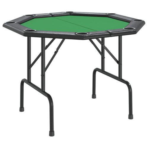 Table de poker pliable 8 joueurs Vert 108x108x75 cm - Photo n°2; ?>