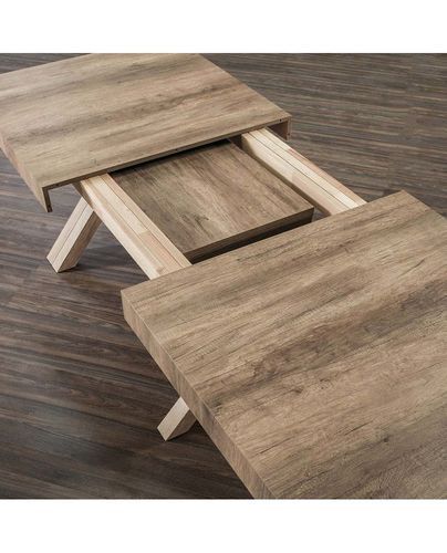 Table de repas extensible bois naturel 18 places jusqu'a 500 cm Kopar - Photo n°2; ?>