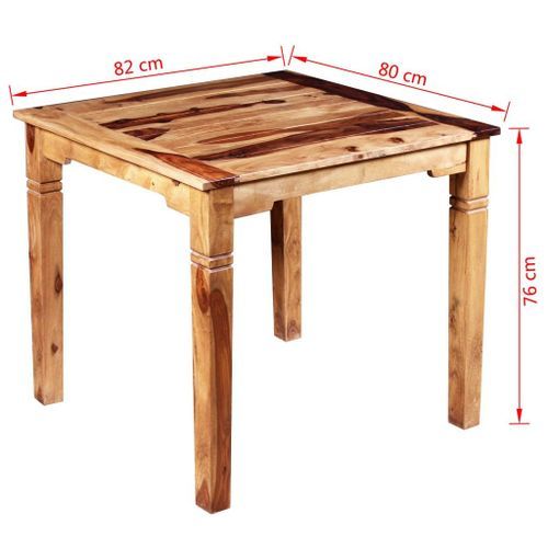 Table de repas rectangulaire bois massif finitione Boken 82 - Photo n°3; ?>