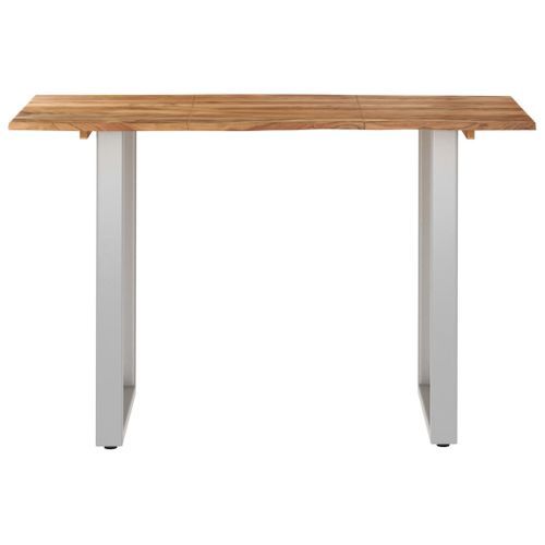 Table de salle à manger 118x58x76 cm Bois d'acacia solide - Photo n°2; ?>