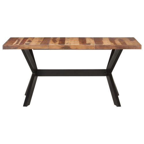 Table de salle à manger 160x80x75 cm Bois solide avec finition - Photo n°2; ?>