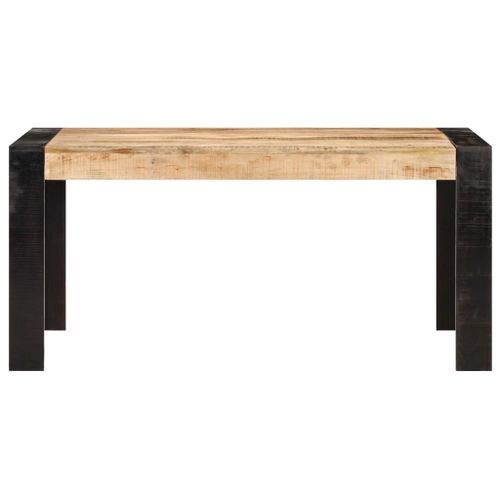 Table de salle à manger 160x80x76 cm Bois de manguier solide 2 - Photo n°2; ?>