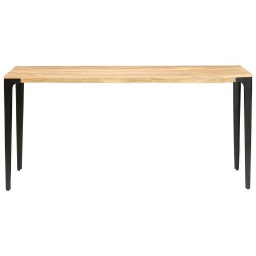 Table de salle à manger 160x80x76 cm Bois de manguier solide - Photo n°2; ?>