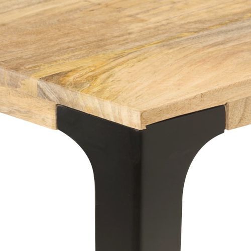 Table de salle à manger 160x80x76 cm Bois de manguier solide - Photo n°3; ?>