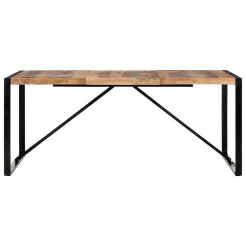 Table de salle à manger 180x90x75 cm Bois solide - Photo n°3; ?>