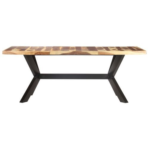 Table de salle à manger 200x100x75 cm Bois solide - Photo n°3; ?>