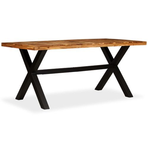 Table de salle à manger Bois d'acacia et manguier 180x90x76 cm - Photo n°3; ?>