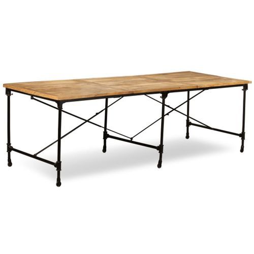 Table de salle à manger Bois de manguier massif 240 cm - Photo n°3; ?>