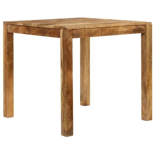 Table de salle à manger Bois de manguier massif 82x80x76 cm - Photo n°3; ?>