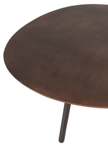 Table de salon goutte aluminium marron Gepeto L 120 cm - Photo n°3; ?>