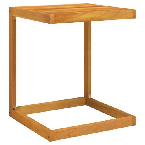 Table en forme de C 42x40x50 cm bois massif d'acacia - Photo n°2; ?>