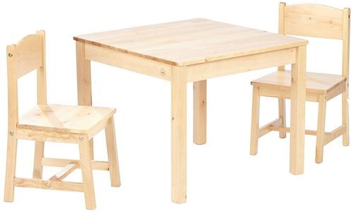 Table et 2 chaises naturel Aspen Kidkraft 21221 - Photo n°3; ?>
