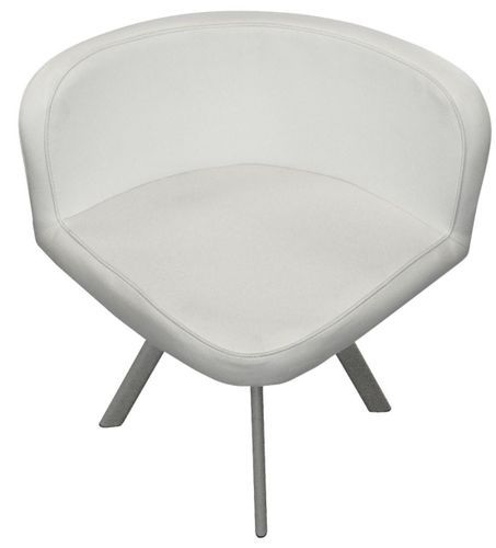 Table et 6 chaises verre blanc et pieds métal chromé Mozza - Photo n°2; ?>