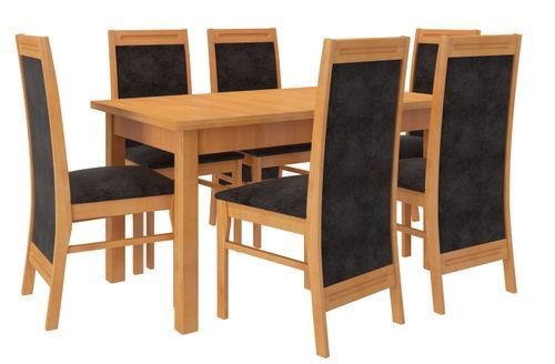 Table extensible 140/180 cm en bois clair de hêtre Komba - Photo n°2; ?>