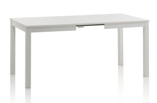 Table extensible 4 à 6 personnes L 130 cm à 170 cm mélaminé blanc Thali - Photo n°2; ?>