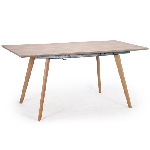 Table extensible bois chêne clair Kim 120-160 cm - Photo n°2; ?>