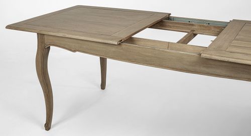 Table extensible bois de manguier massif finition naturelle Domika 180/225 cm - Photo n°3; ?>