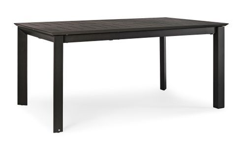 Table extensible de jardin rectangulaire en aluminium anthracite Koni 160/240 cm - Photo n°3; ?>