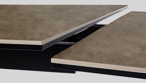 Table extensible en acier et céramique Achel L 160/240 cm - Photo n°3; ?>