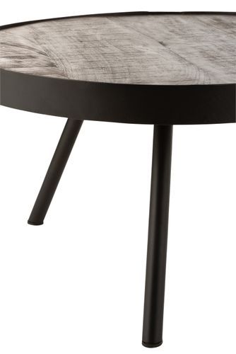 Table gigogne bois foncé Fifi D 60 cm - Photo n°2; ?>