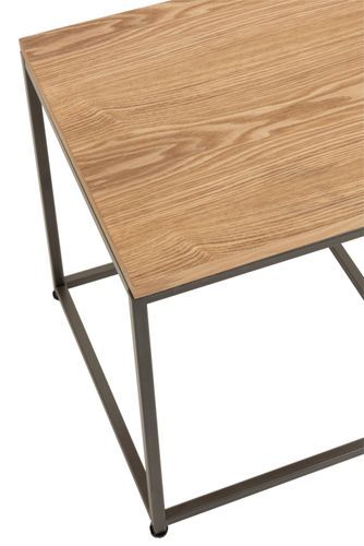 Table gigogne carrée bois naturel Jeannot L 40 cm - Photo n°3; ?>