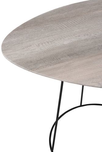 Table gigogne ovale bois naturel Gadrel L 60 cm - Photo n°3; ?>
