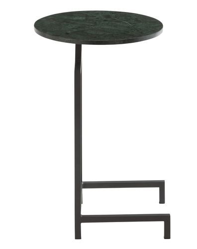Table gigogne rond marbre vert noir Olga D 41 cm - Photo n°2; ?>