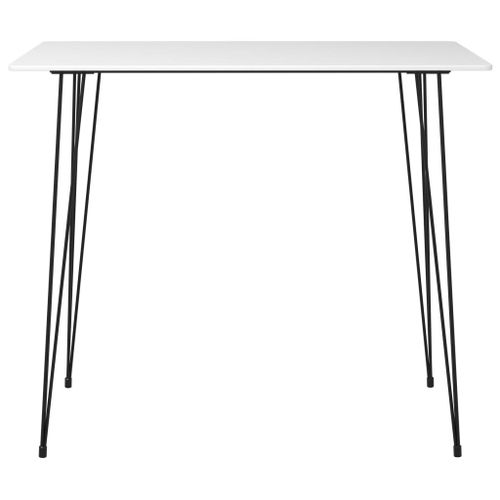 Table haute de bar Blanc 120x60x105 cm - Photo n°2; ?>