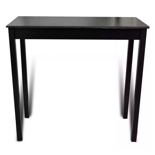 Table haute de bar bois et pin massif noir Ylago 115 cm - Photo n°2; ?>