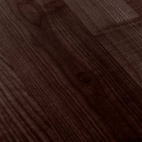 Table haute de bar ronde bois foncé et pieds carré acier noir Mooby 70 cm - Photo n°3; ?>
